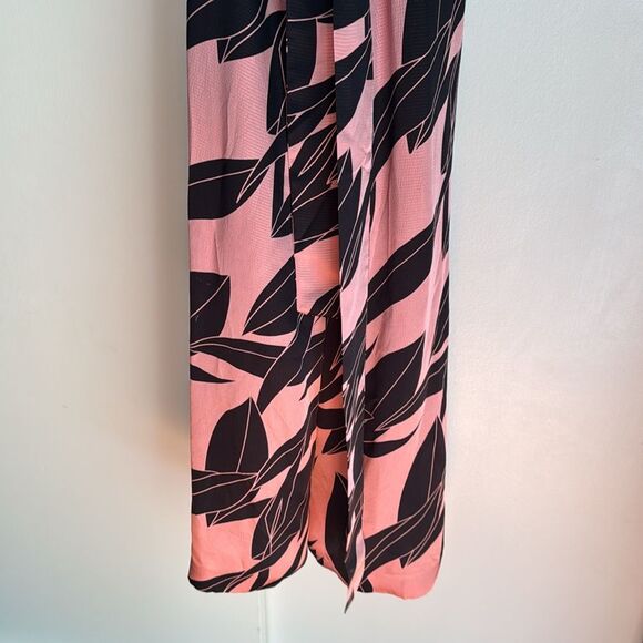 Ted Baker Diantha pink Black Sour Cherry Palm-Printed Jumpsuit NWT 4 US 10 - Picture 7 of 8